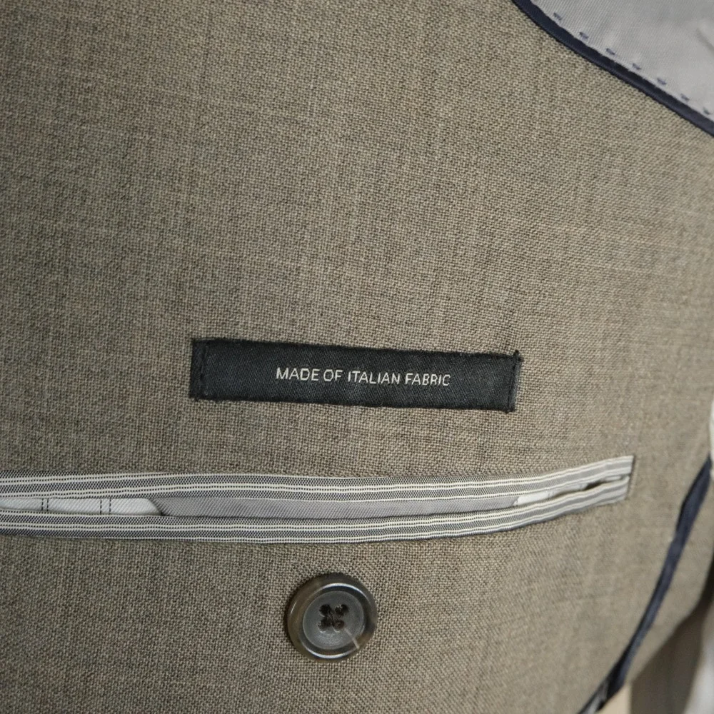Banana Republic 38S Sport Coat 100% Wool Beige Two Button Double Vented